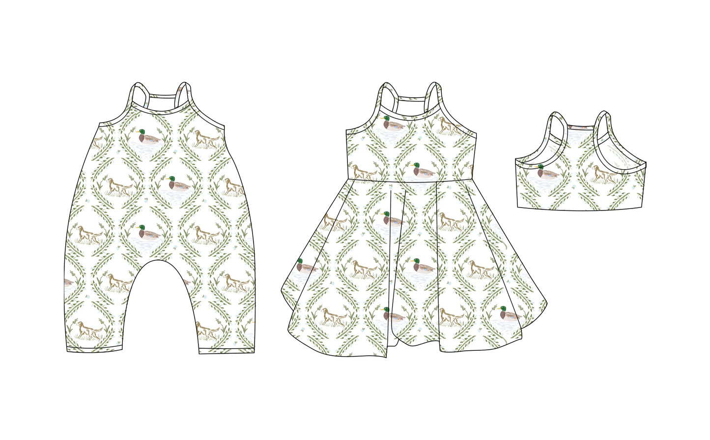 3.20 custom each style moq 5eta 4-6week Sibling Sisters duck baby girl short sleeve dress and rompers match family design