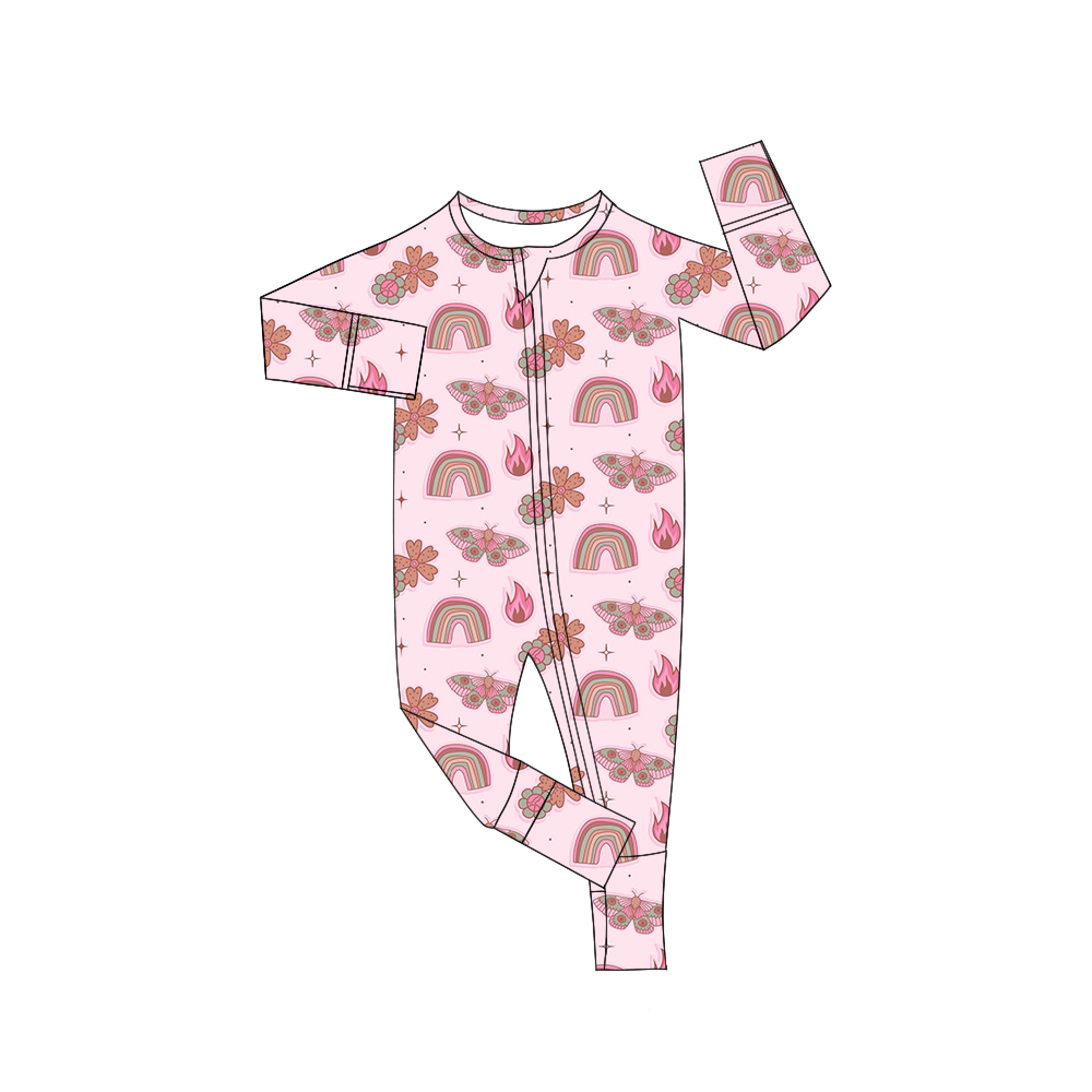 Custom moq 5 each style eta 6-7weeks baby girl clothes long sleeve pants sets and romper -25.7.29