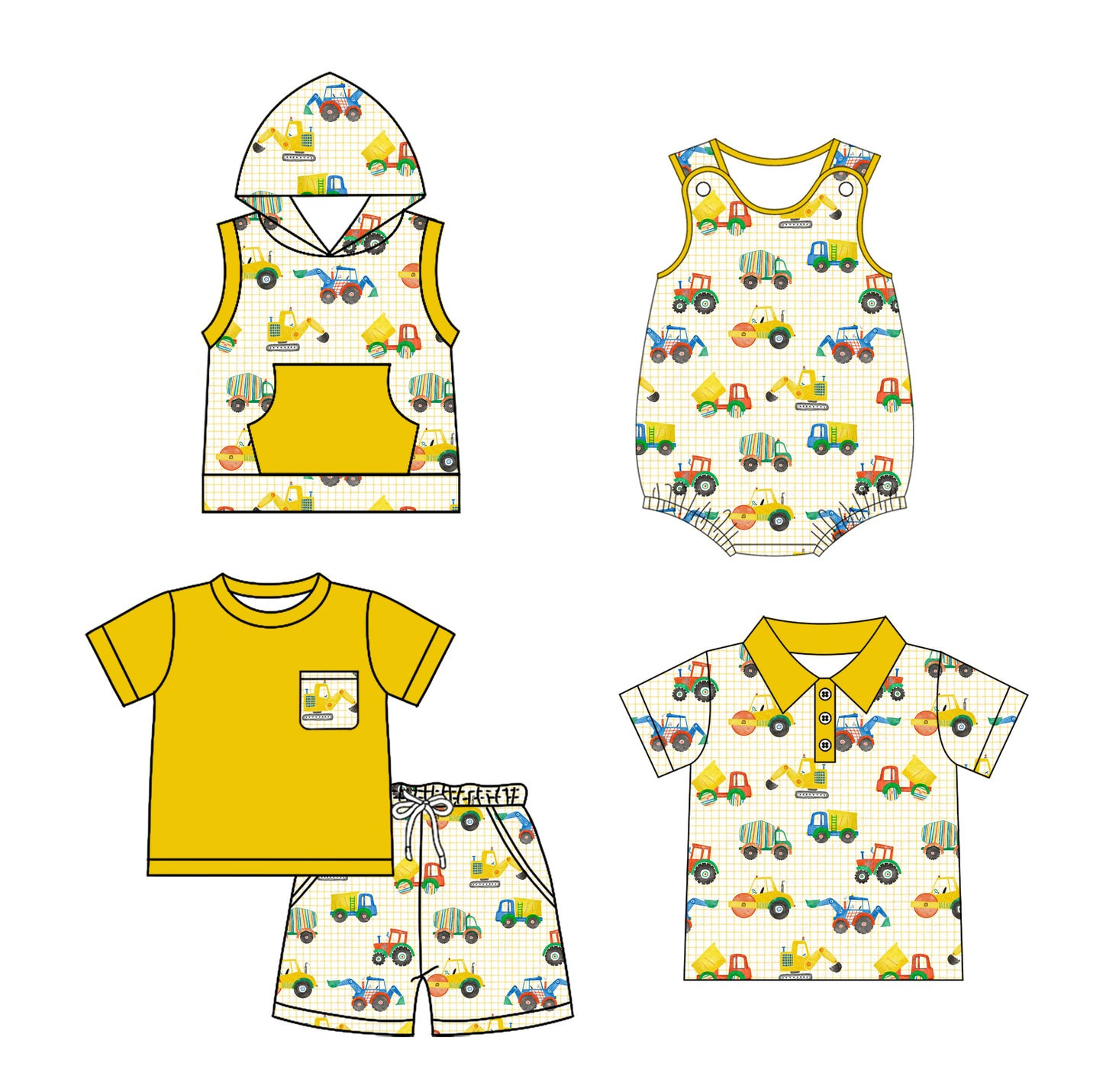 2.24 custom each style moq 5eta 4-6week Sibling Sister baby girl sets and boy rompers 1 and romper 2 and top match family design