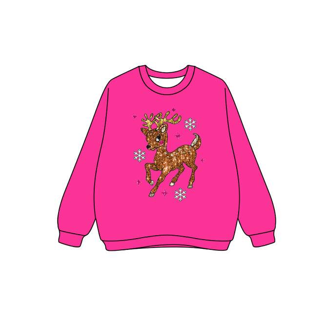 25.7.21 custom each style moq 5eta 4-6week Sibling Sister Christmas rose red baby boy long sleeve top