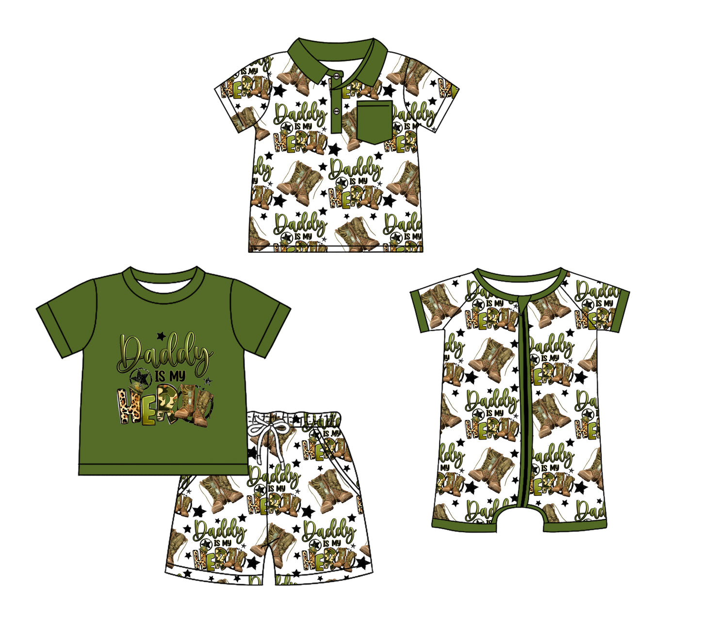 12.11 custom each style moq 5eta 4-6week Sibling Sister DADDY baby boy short sleeve shorts sets and boy romper and top match design