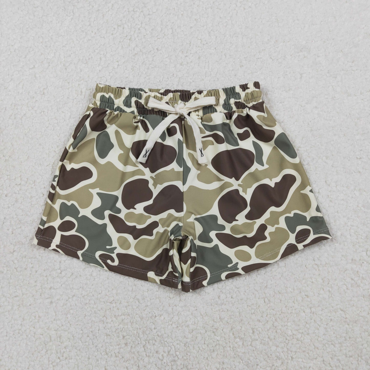 RTS NO MOQ ETA 5/7days arrived S0475 Brown and green camouflage swimming trunks