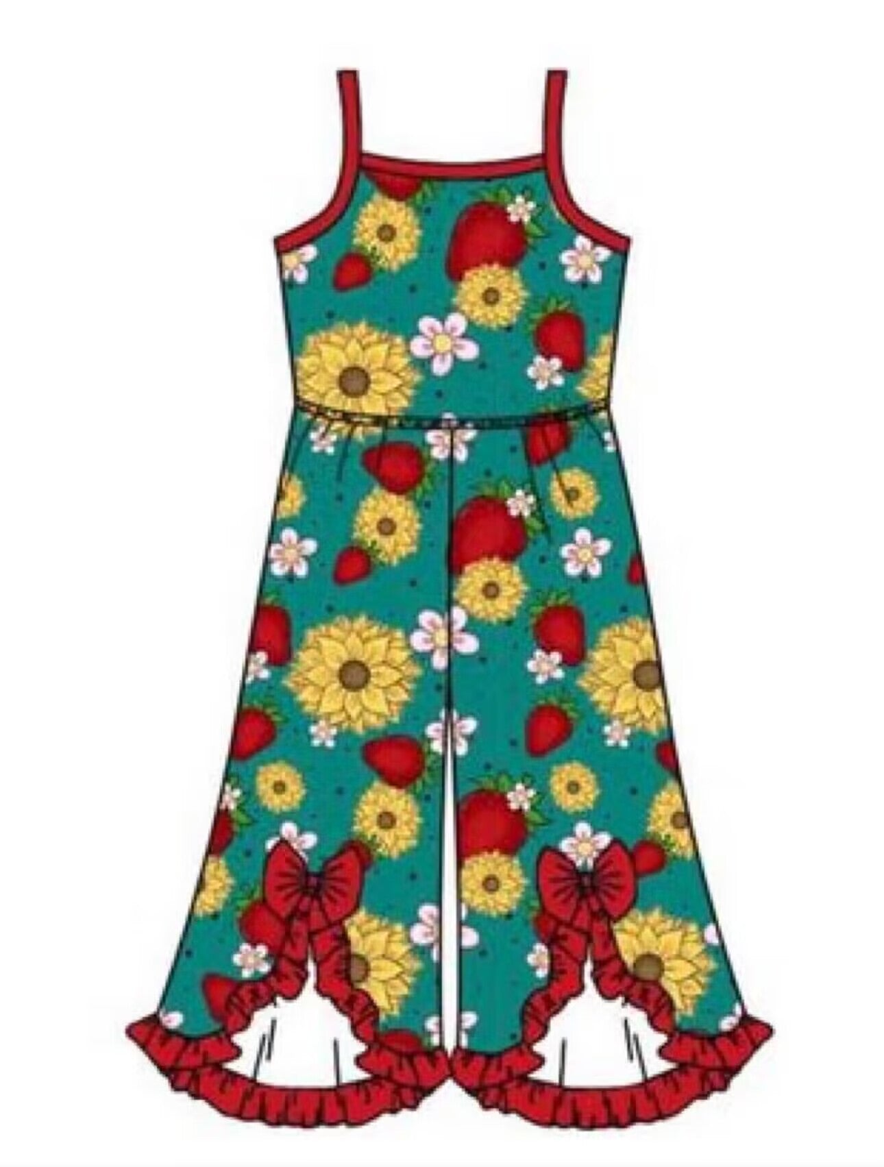 Deadline March 20Strawberry flower romper