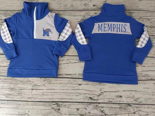 Boys blue long sleeve top MEMPHIS moq 5