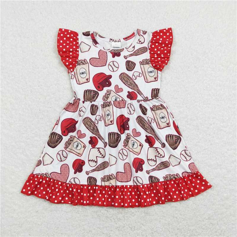 Baby Kids baseball Summer Embroidery Sibling Rompers Clothes Set