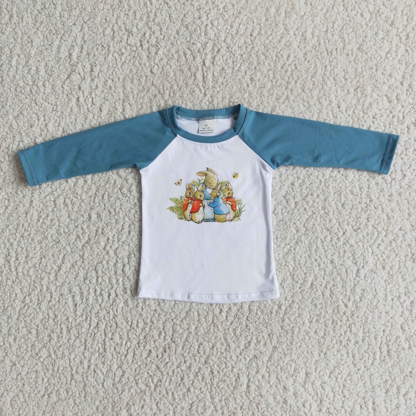 6 B13-33 Boys Easter Bunny Long Sleeve Top