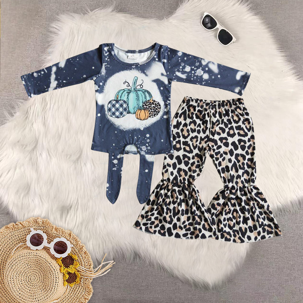 RTS NO MOQ Sibling baby girls clothes halloween long-sleeved trousers suit