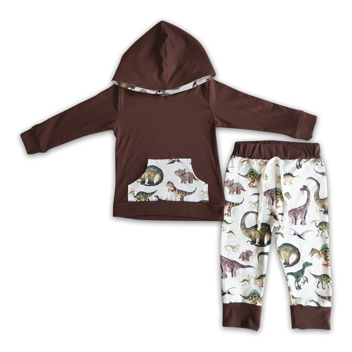 RTS NO MOQ Sibling baby boy clothes hooded long sleeve Clothes Sets