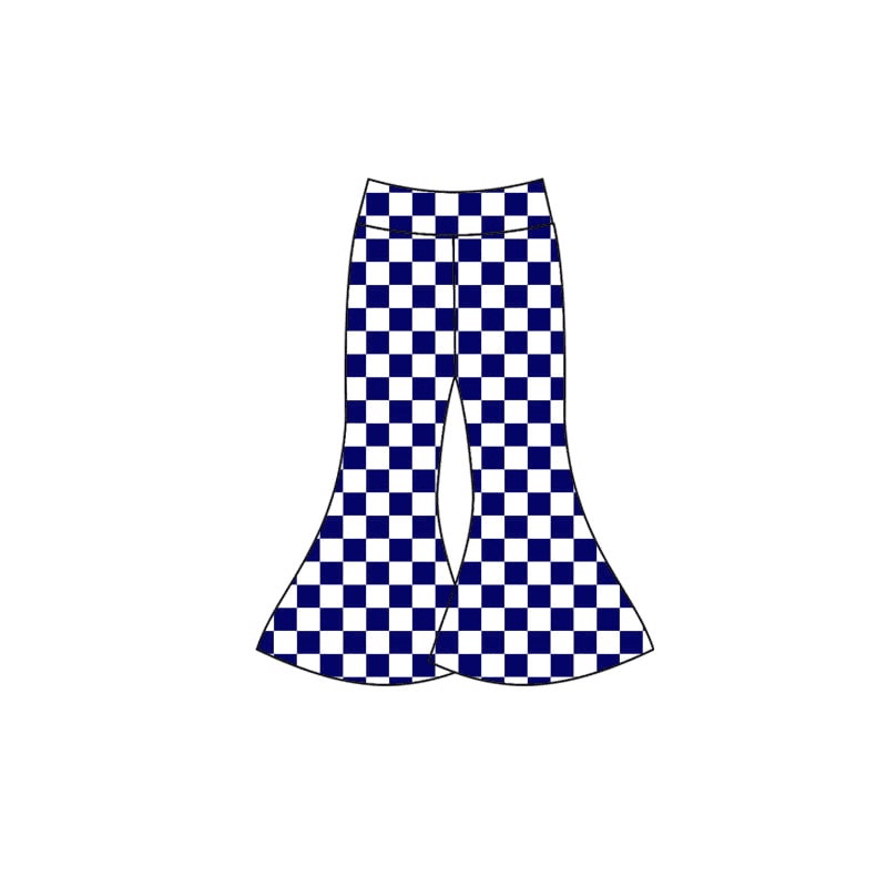 Custom moq 5 tat about 4-6 weeks Blue Plaid Blue and White Plaid Trousers