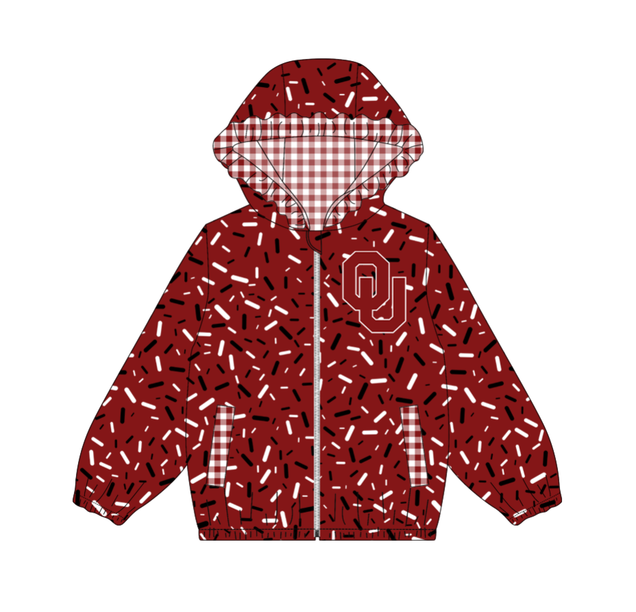 10.3-3-Custom moq 8 mix size milk silk summer team baby girls clothes dark red hooded long sleeve top-25.10.9