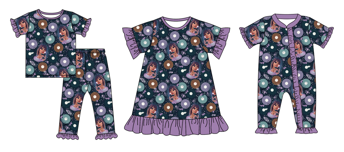 12.6 custom each style moq 5eta 4-6week Sibling Sister baby girl sets and dress and rompers match family design