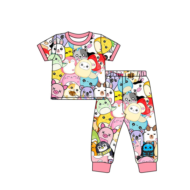 2.19 custom each style moq 5eta 4-6week Sibling Sister baby boys clothes short sleeve pants sets