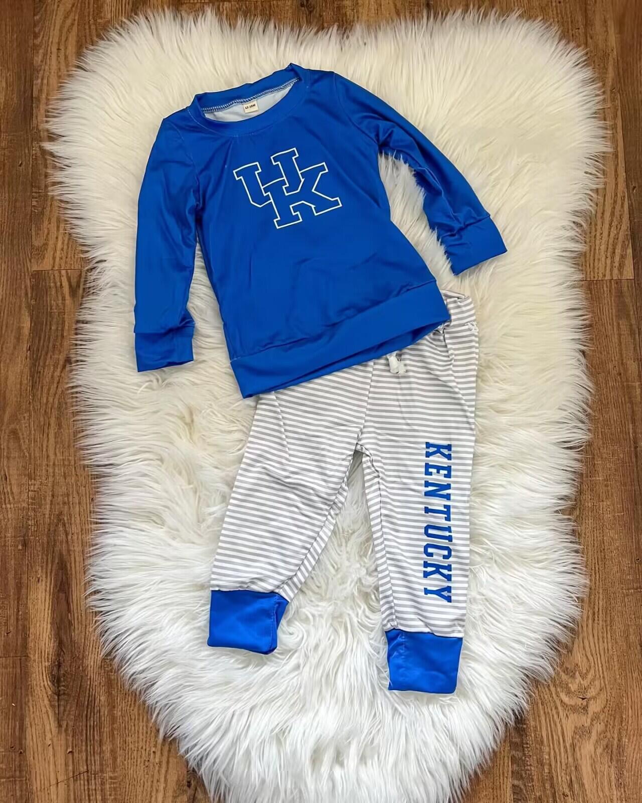 Boys blue long sleeve long pants UK moq 5
