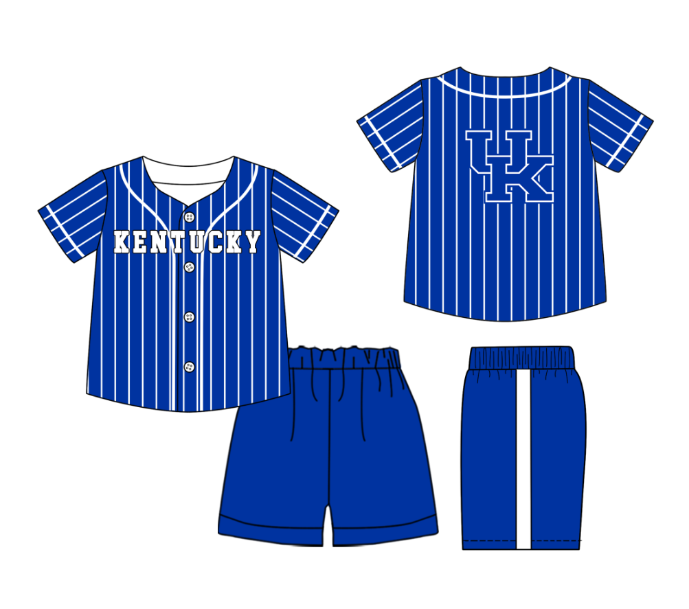 Custom moq 3 or 5 mix size milk silk summer teams baby boy clothes blue short sleeve shorts sets-26.1.19