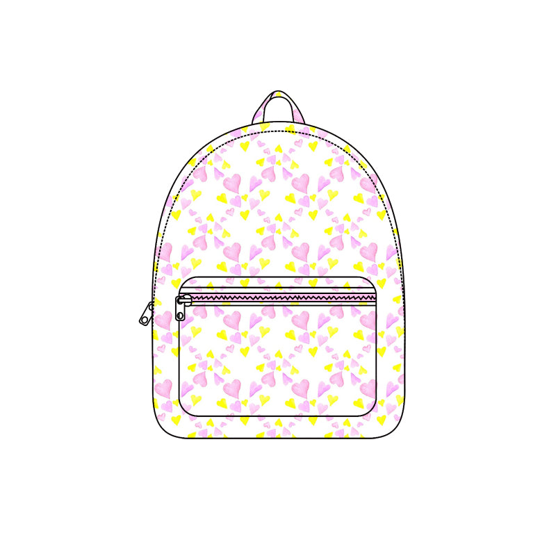 6.26 custom each style moq 5 eta 4-6weeks baby kids clothes summer love light purple backpack