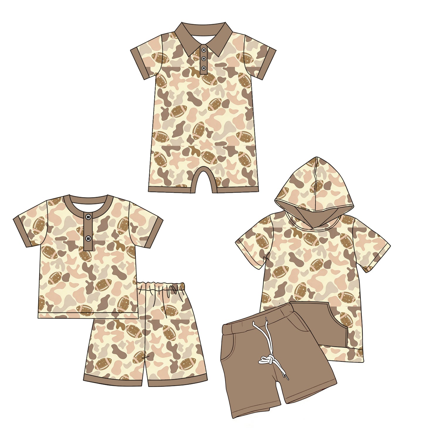 26.1.16 custom each style moq 5 eta 6-8week Sibling Sister baby boy camoufloage short sleeve shorts sets 2 and romper match design