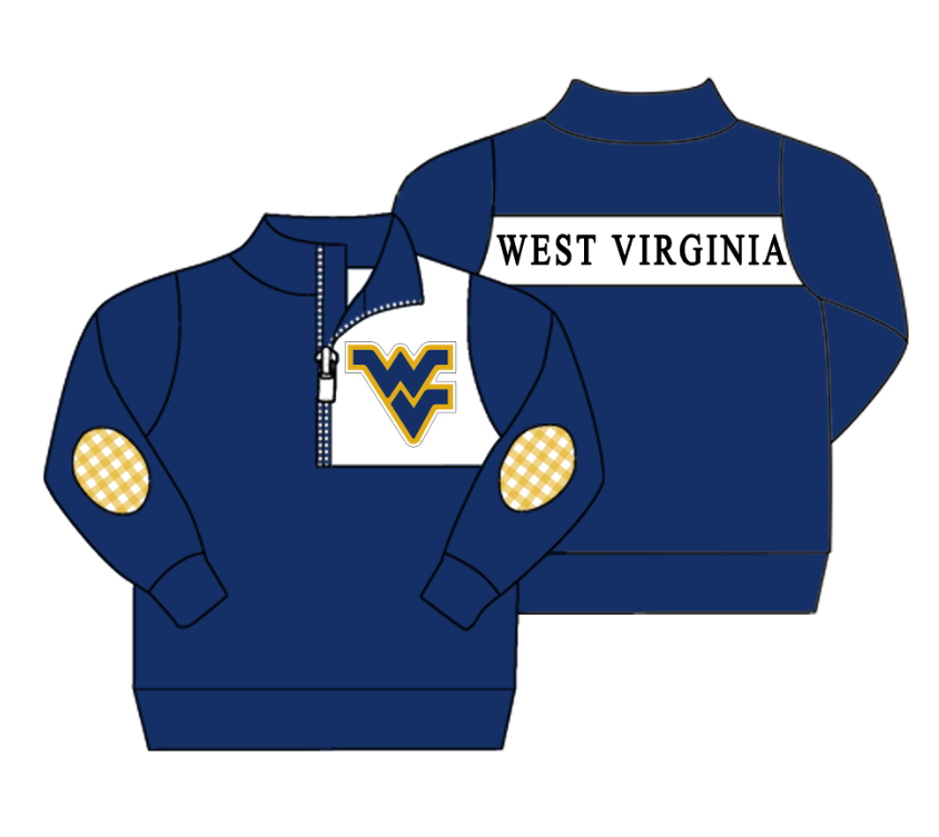 Custom moq 5 mix size milk silk summer teams baby girls clothes dark blue hooded long sleeve pants sets and boy sets 2 and tops 2-25.9.2