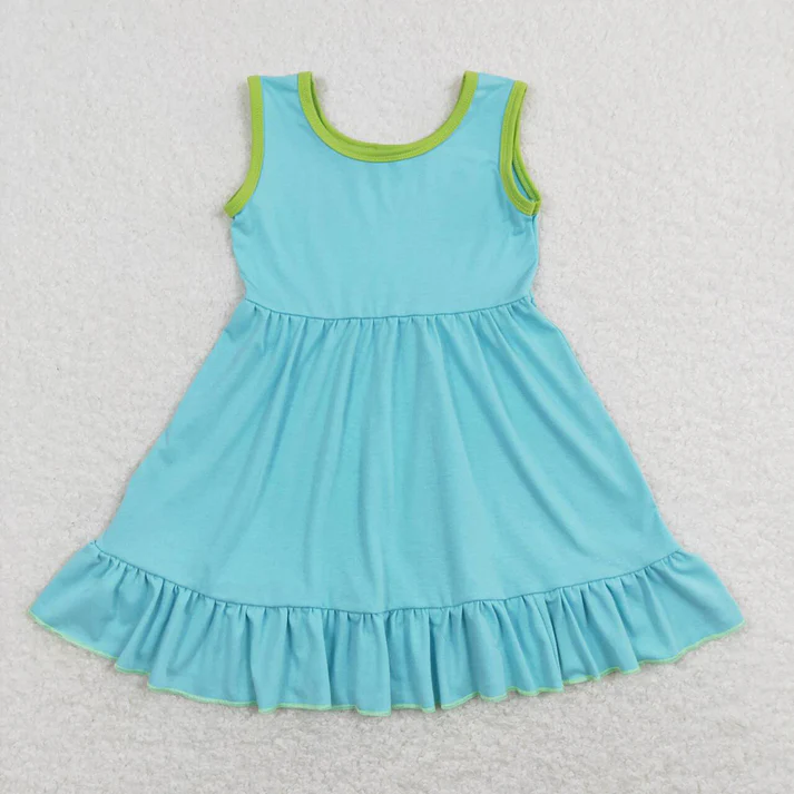 RTS NO MOQ Baby Girl Clothes Short-sleeved dress