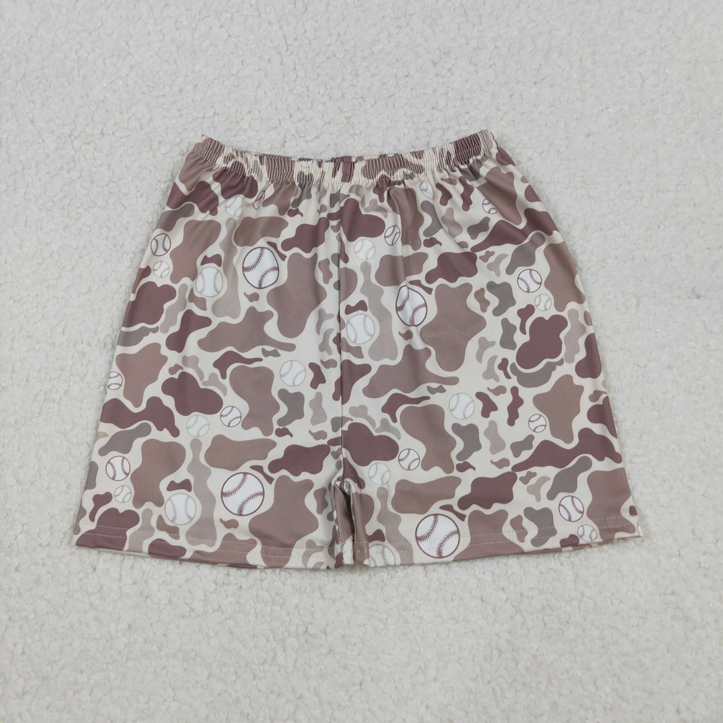RTS NO MOQ(In Stock) SS0654 Baseball Brown Camouflage Shorts