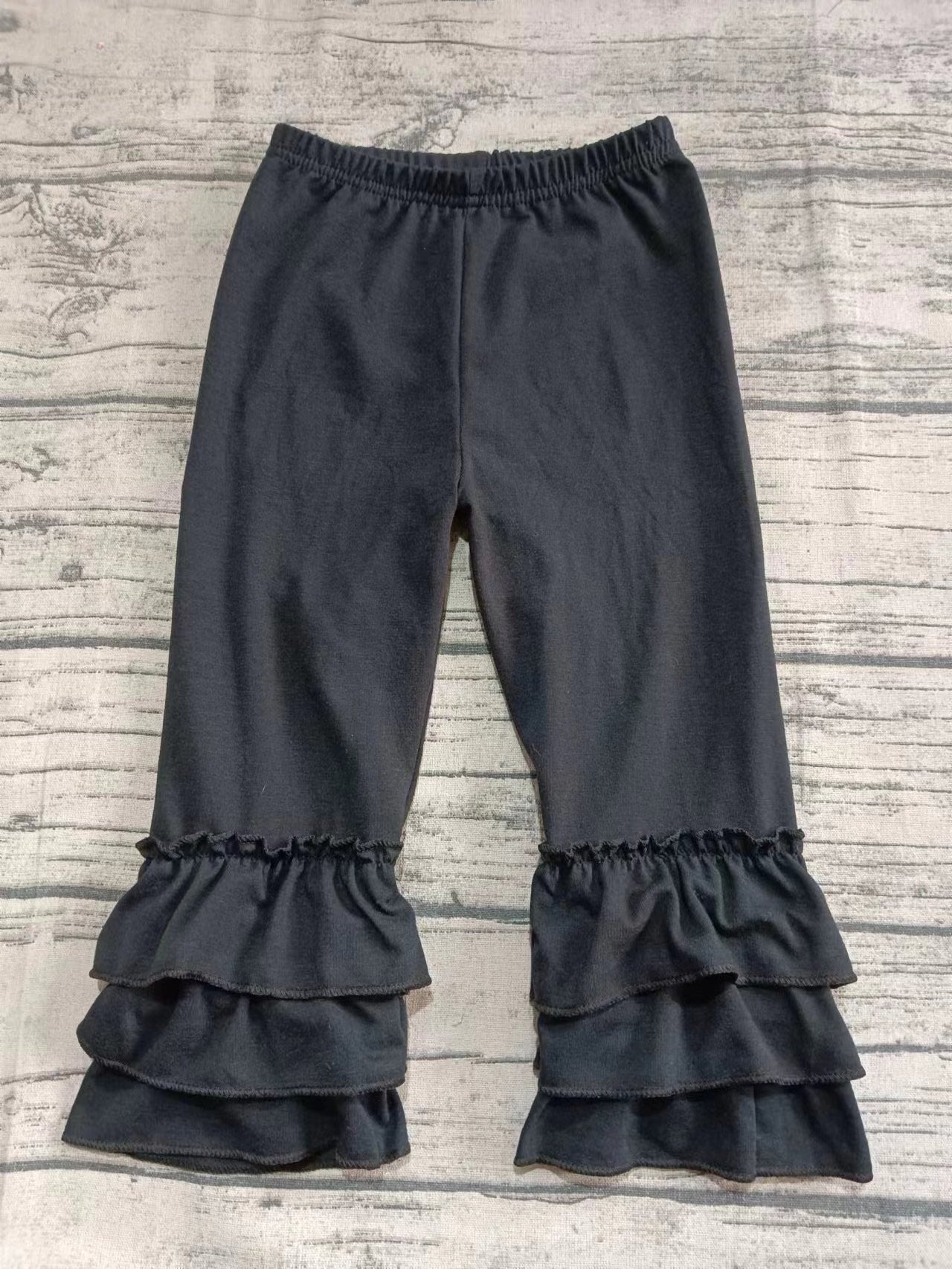 Custom moq 3 eta 6-7weeks baby girl clothes black lace long Pants
