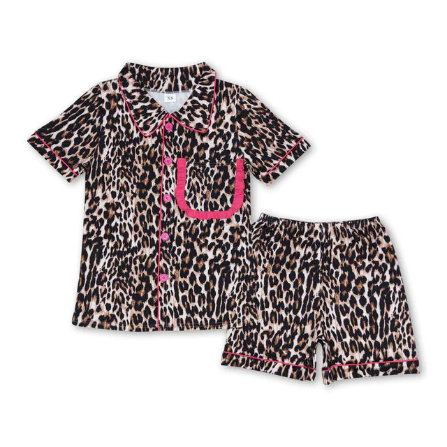 RTS NO MOQ Sibling Adult Women Water Paisley Shirt Shorts Pajamas Clothes Sets