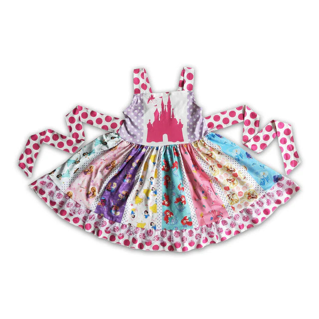 RTS NO MOQ Sibling Baby Girls Sleeveless Twirl dresses