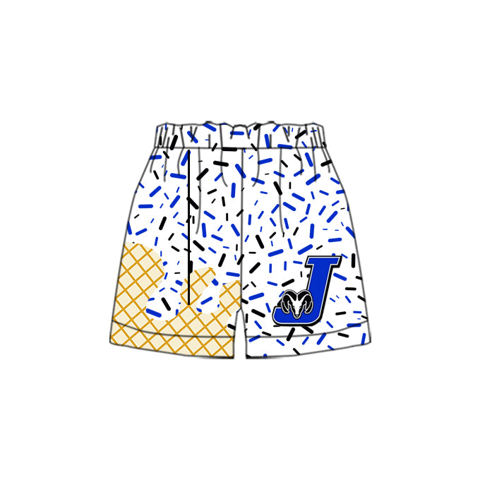 custom moq 3 eta 6-8weeks baby boys clothes team color summer shorts