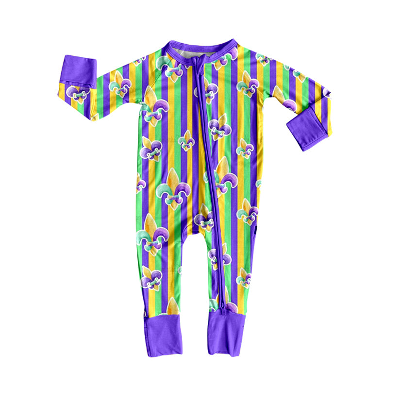 25.9.6 custom each style moq 5eta 4-6week Sibling Sisters mardi gras baby girl long sleeve pants sets and dress and rompers match family design
