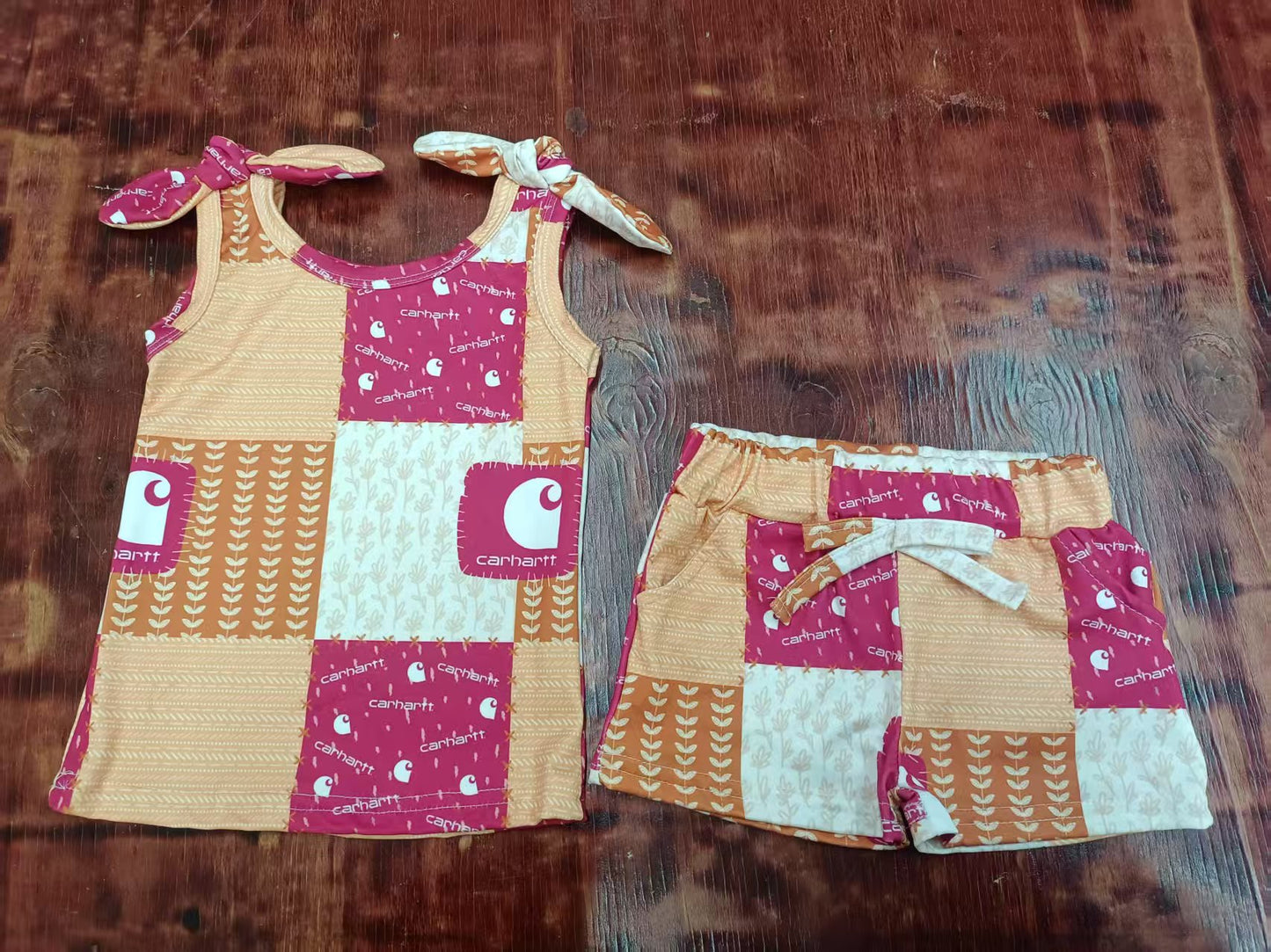 Custom moq 3 eta 6-7weeks baby girl clothes suspender shorts sets