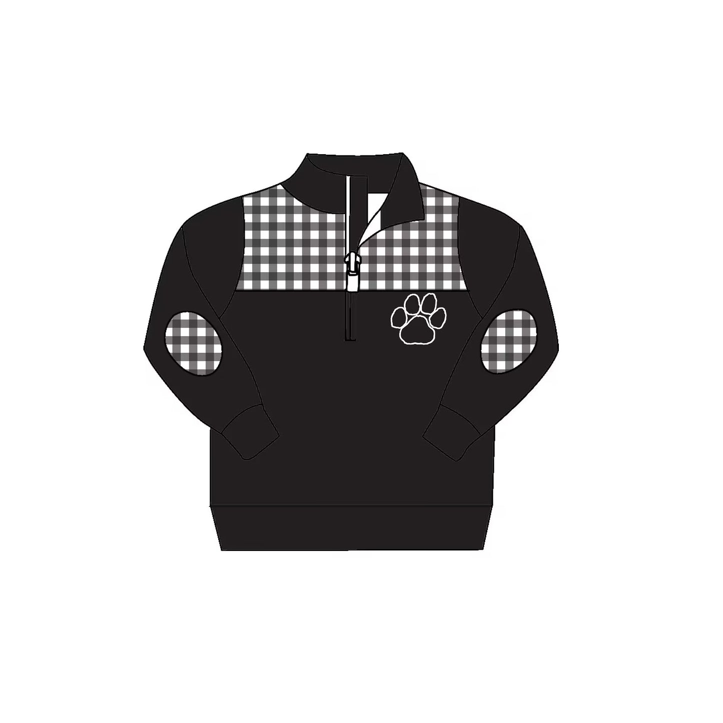 custom moq 3 eta 6-8weeks team baby boys clothes black long sleeve top