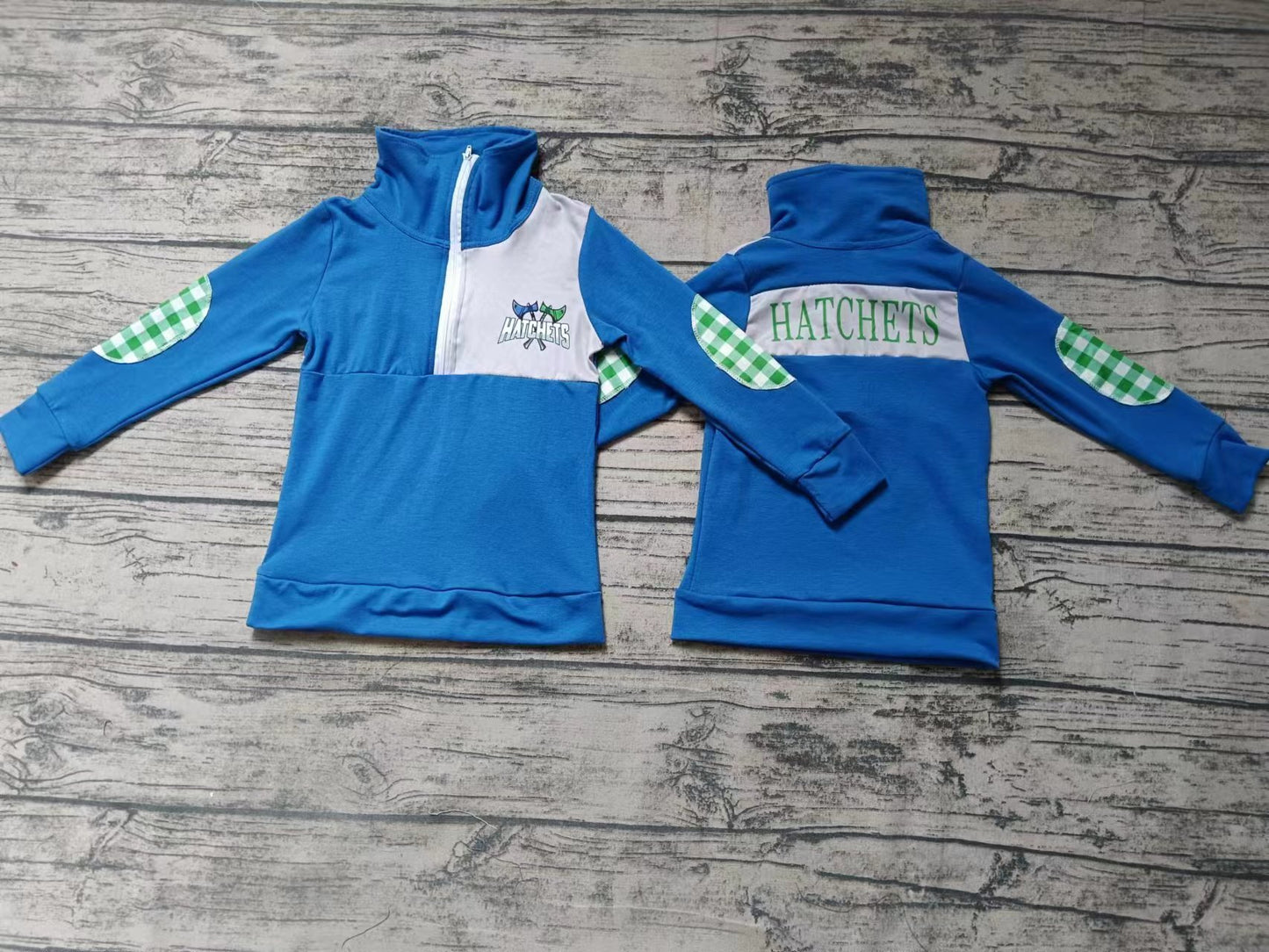 blue boys moq 5 college pullovers