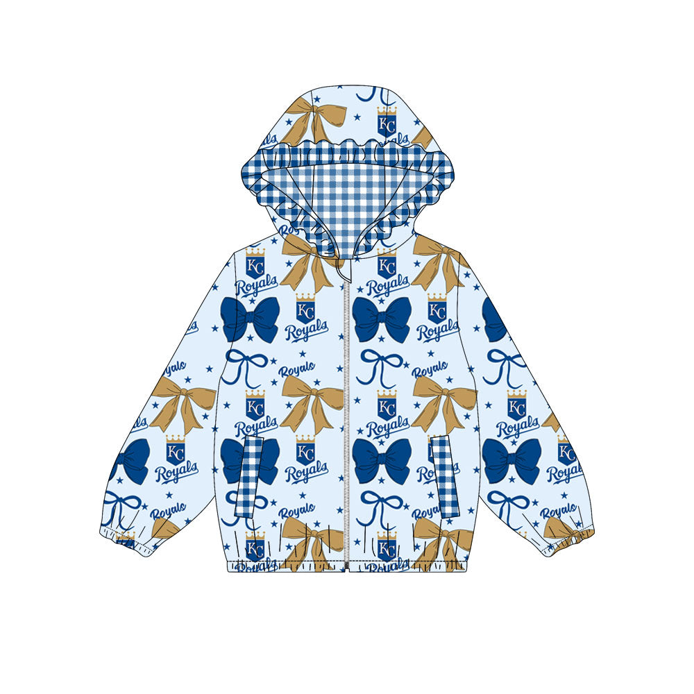1003-Custom moq 8 mix size milk silk summer team baby girls clothes bow blue hooded long sleeve top-25.10.9