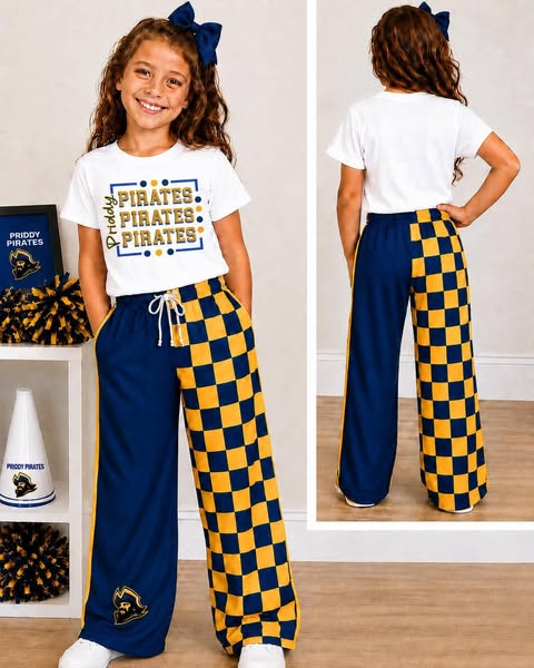 custom moq 5 mix size KYED01 milk silk fabric pants have the draw string yellow and blue outfit