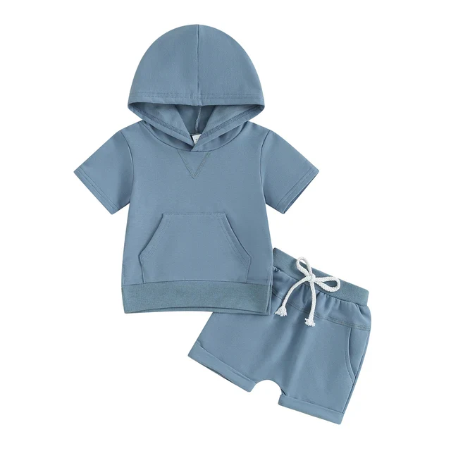 custom moq 3 cotton fabric eta 4-5weeks teal color boys sets