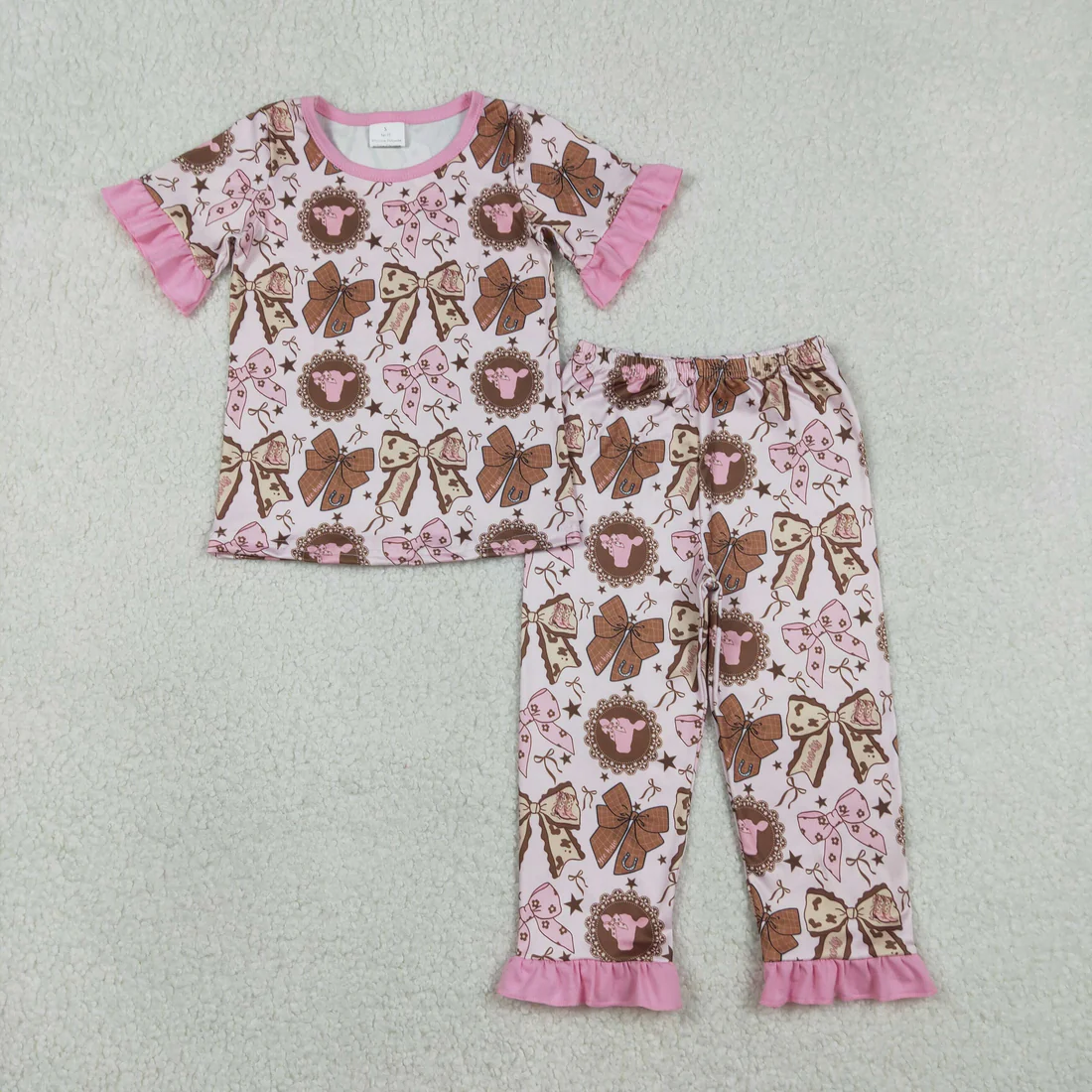 RTS NO MOQ Sibling baby boys clothes short sleeve pants Sets