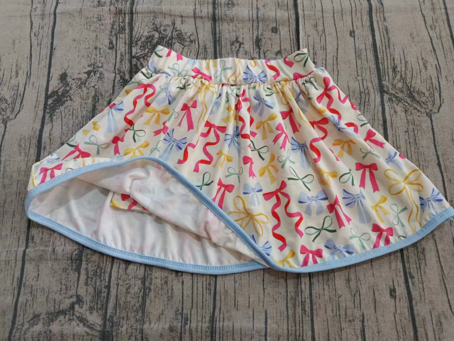 Custom moq 5 eta 6-7weeks baby girl clothes summer bow skirts-25.9.13