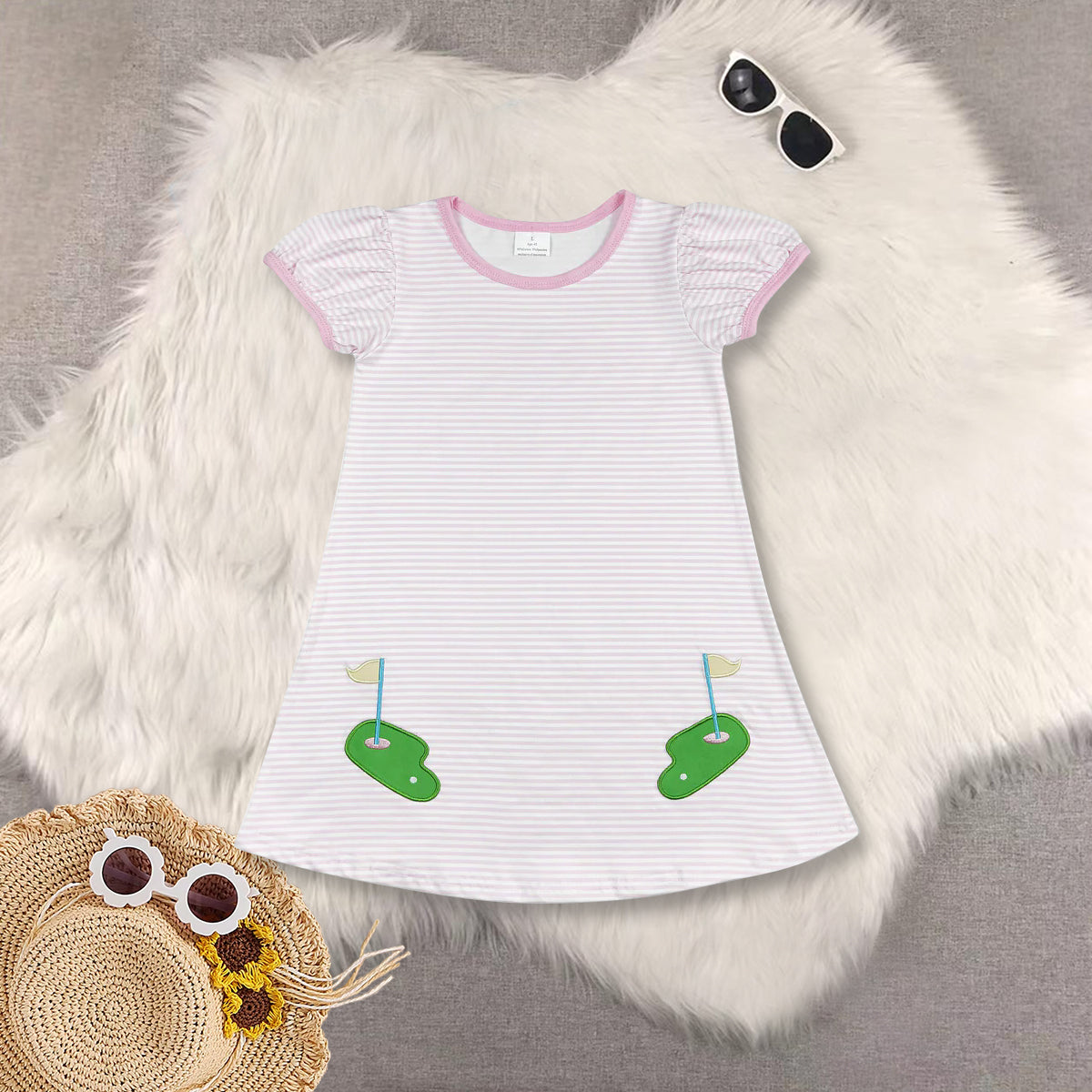RTS baby girls clothes short Sleeve dress