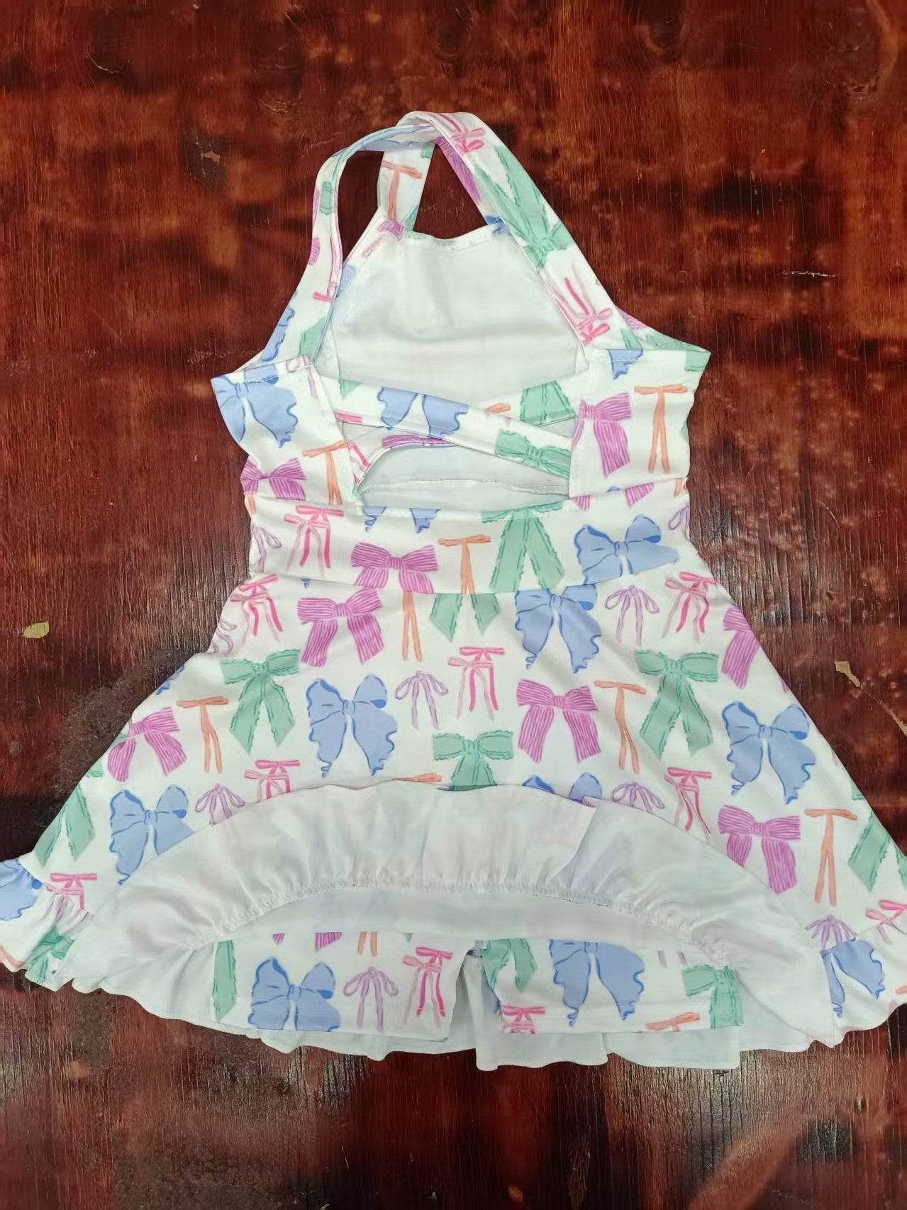 Custom moq 3 eta 6-7weeks baby girl clothes bow suspender dress-25.5.10