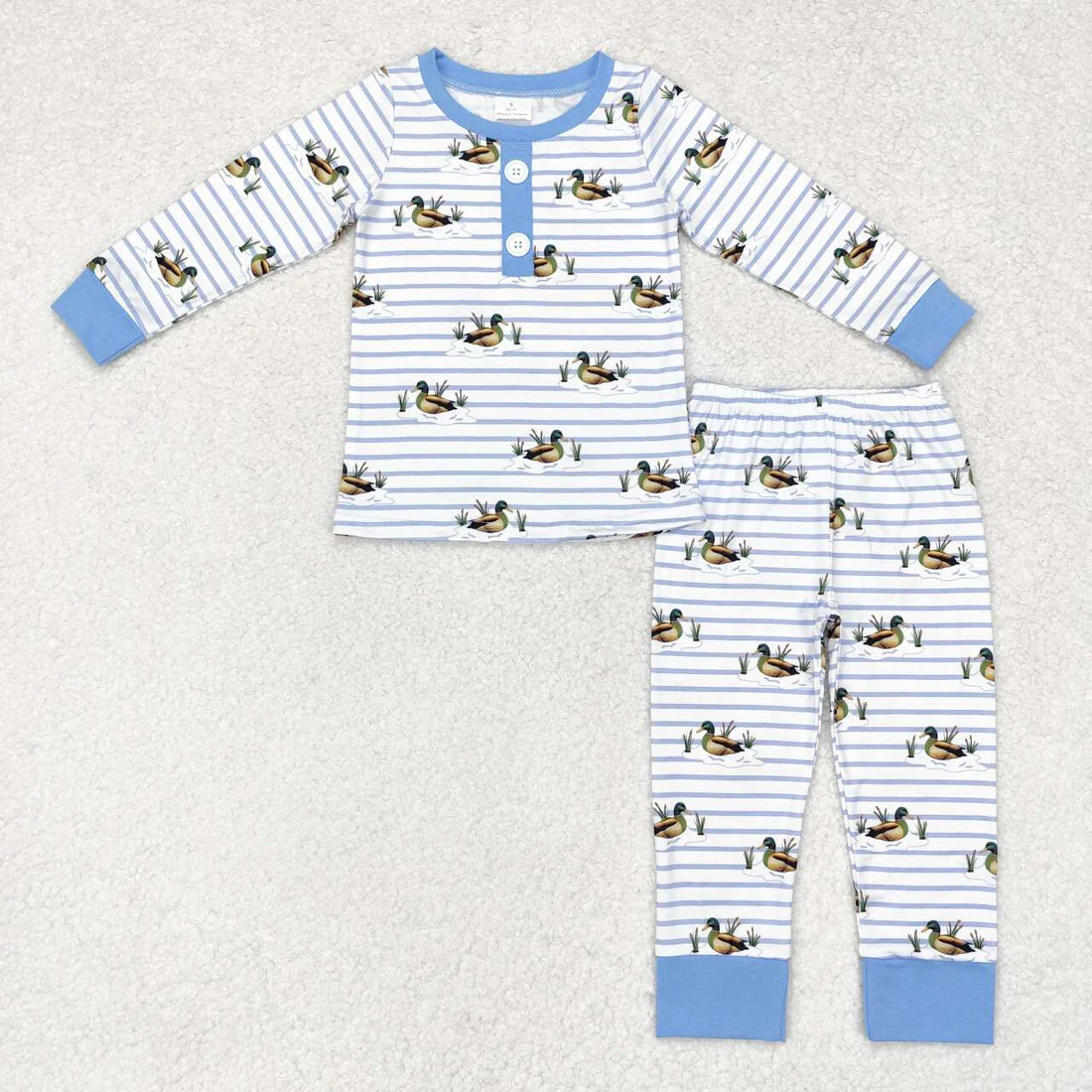 RTS NO MOQ Sibling Baby boy clothes duck long Sleeve pants Suits