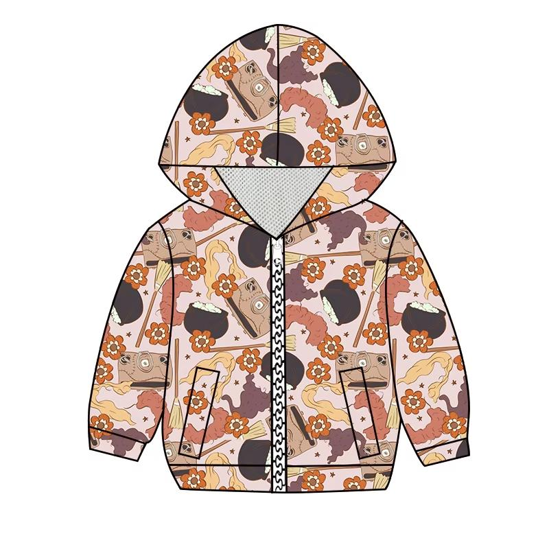 Custom moq 5 each style eta 6-7weeks baby girl clothes hooded long sleeve top-25.8.15