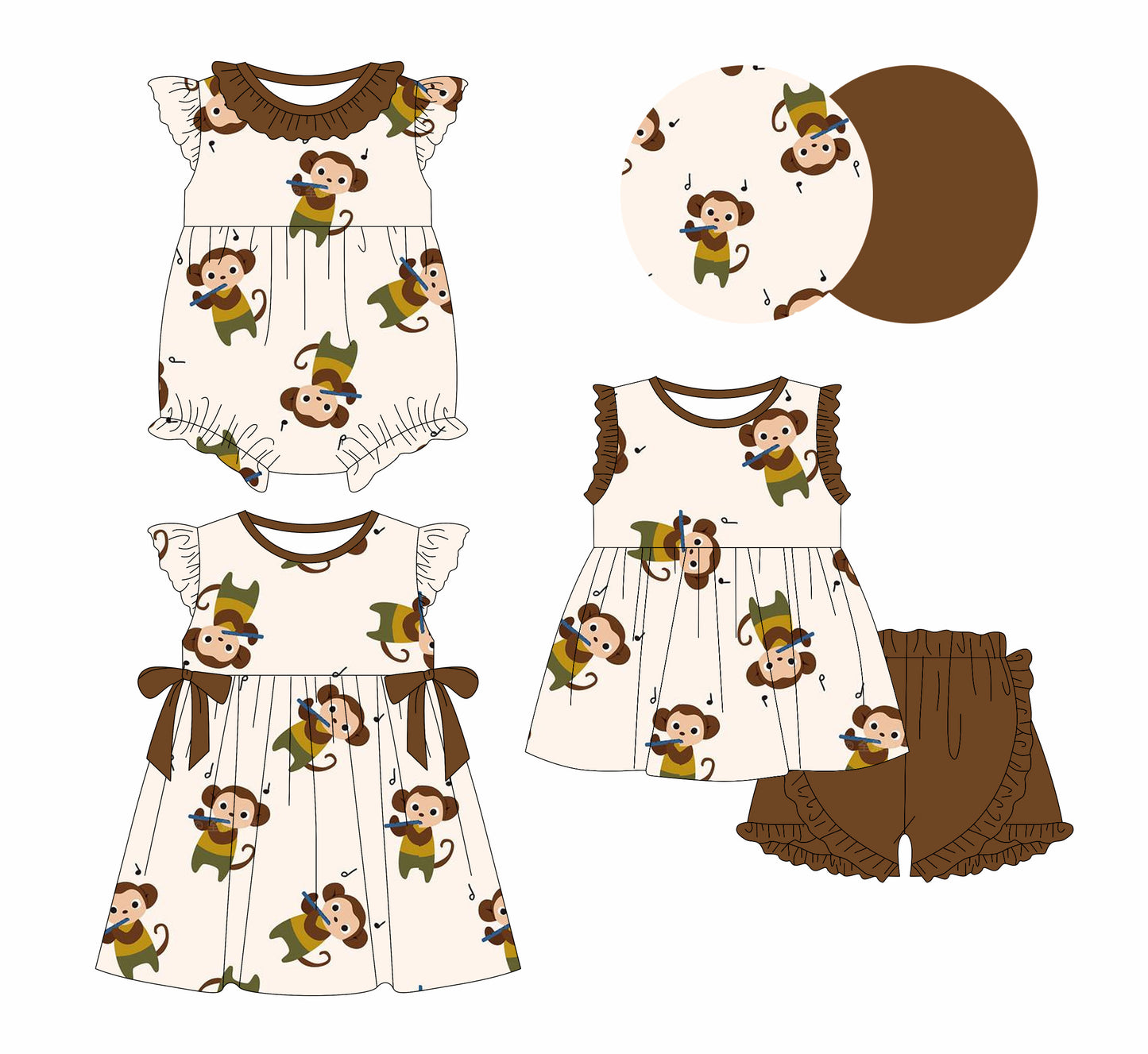 1.13 custom each style moq 5eta 4-6week Sibling Sisters baby girl short sleeve shorts sets and dress and rompers match family design