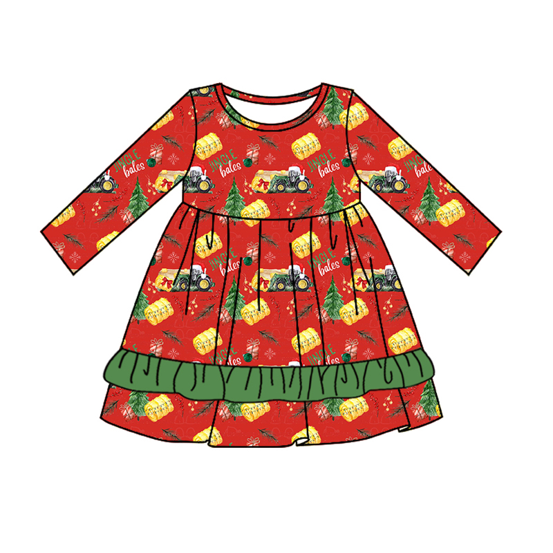 Custom moq 5 each style eta 6-7weeks baby girl clothes red long sleeve pants sets and dress-25.7.29