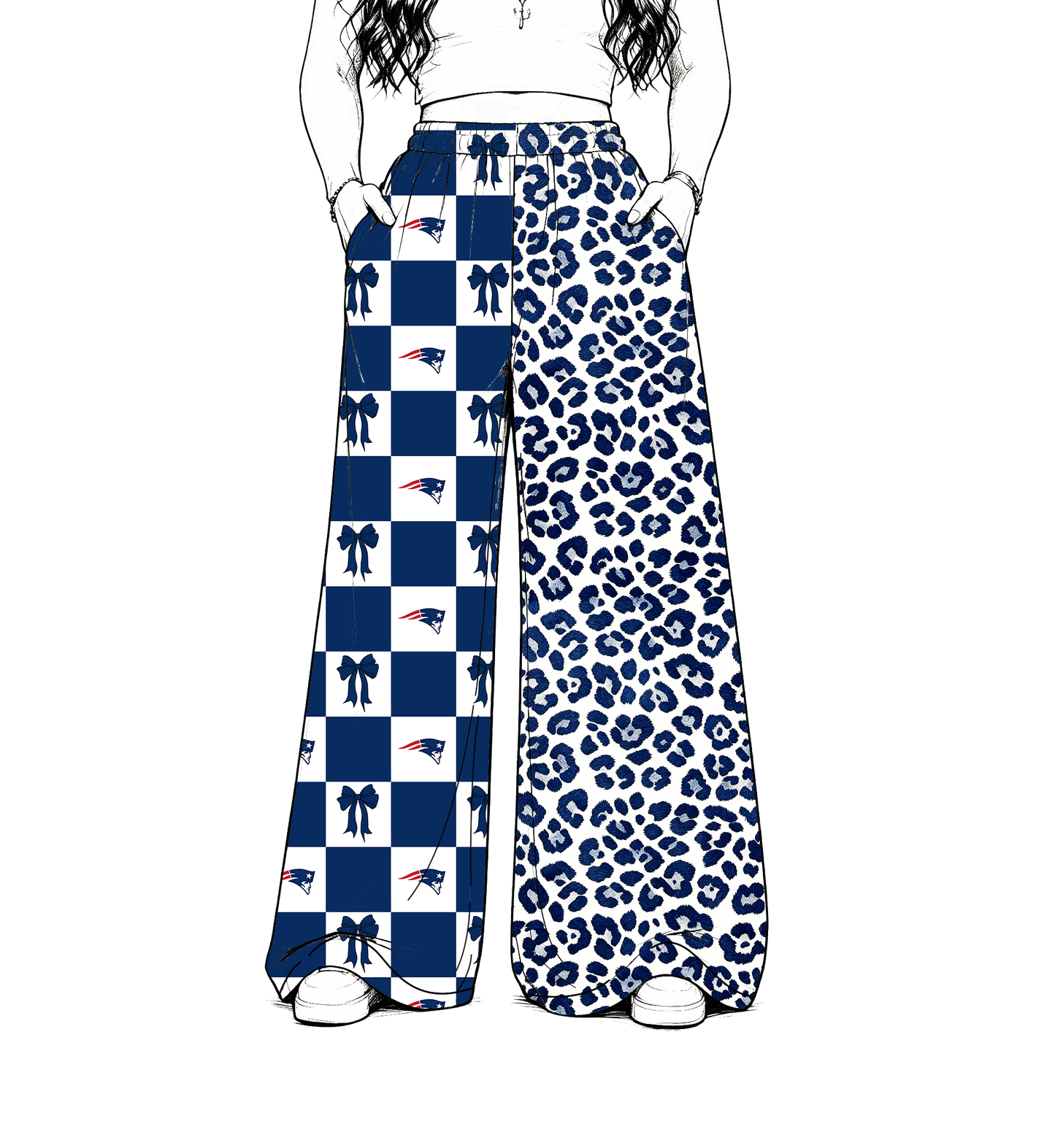 custom moq 5 mix size MSD072502 Baby Kids Team Letter Print Leopard Checked Patchwork Pants Casual Bottom