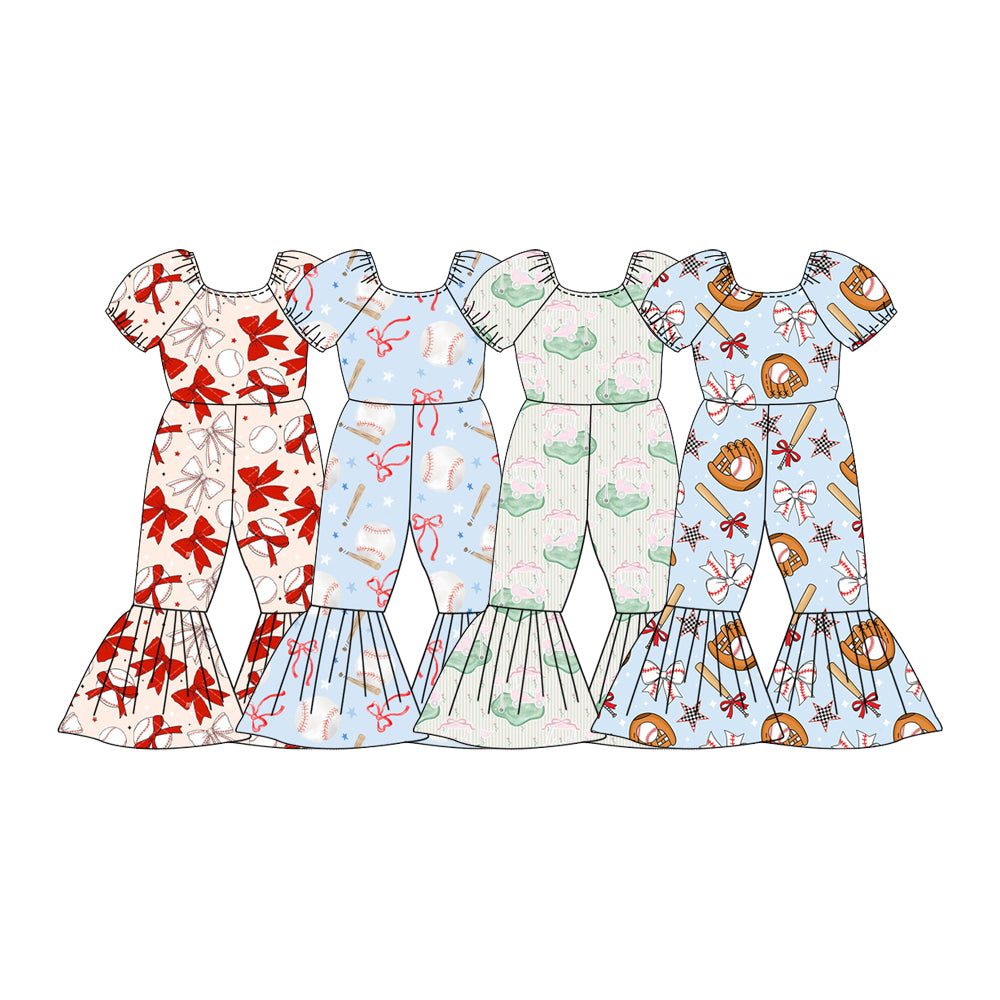 25.12.18 custom each style moq 5 eta 6-8week Sibling Sister bow baby short sleeve jumpsuits 4 match design