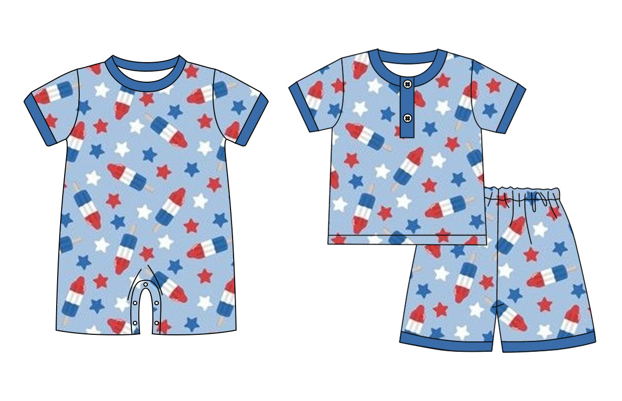 26.1.23 custom each style moq 5 eta 6-8week Sibling Sister baby boy short sleeve shorts sets and romper match design