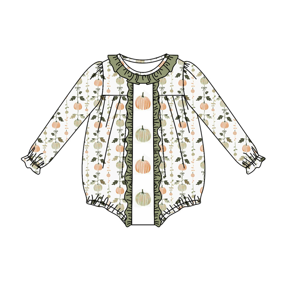 7.1 custom each style moq 5eta 4-6week Sibling Sister pumpkin light green baby girls sets and dress and rompers match family design