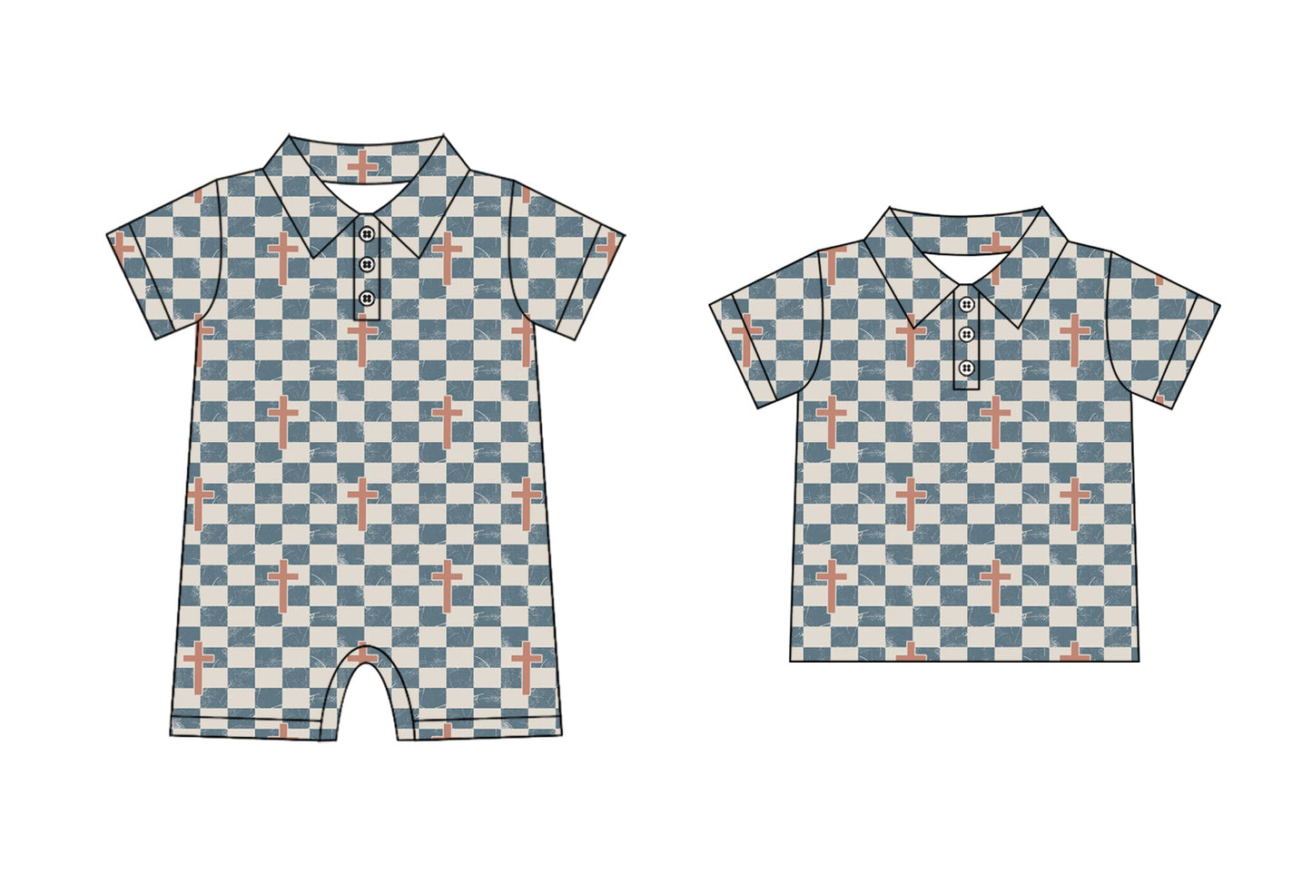 26.1.15 custom each style moq 5 eta 6-8 week Sibling Sister easter baby boy short sleeve top and romper match family design