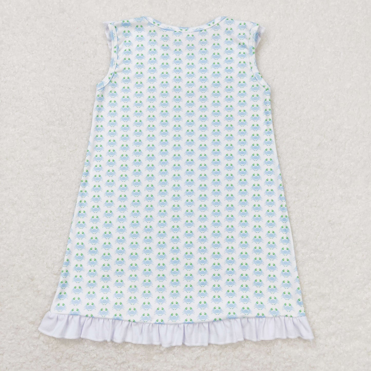 RTS NO MOQ(In Stock) Crab white lace sleeveless dress