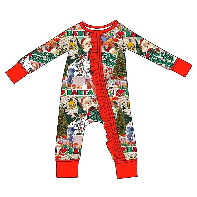 Custom moq 5 each style eta 6-7weeks baby girl clothes Christmas long sleeve romper-25.8.2
