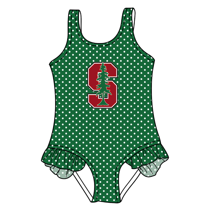 Custom moq 5 mix size milk silk summer teams Green Baby Girl Sleeveless Polka Dot Lace Onesie Swimsuit Cute Summer Beachwear for Little Girls